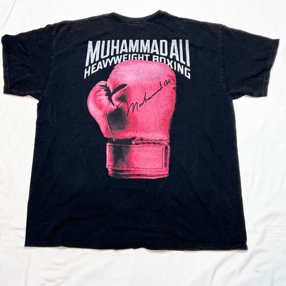 Muhammad Ali Shirt Large The Greatest Goat Crew Double Sided Graphic Boxing New - Picture 2 of 5